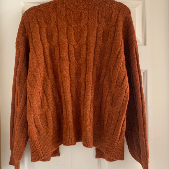 Favlux Rust Cable Knit Cardigan - Picture 4 of 4